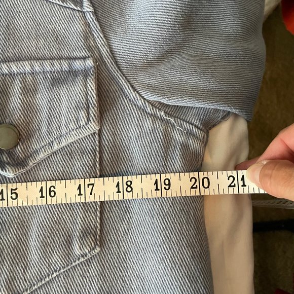 NWT She & Sky Washed Western Button Down Shirt - Picture 9 of 10